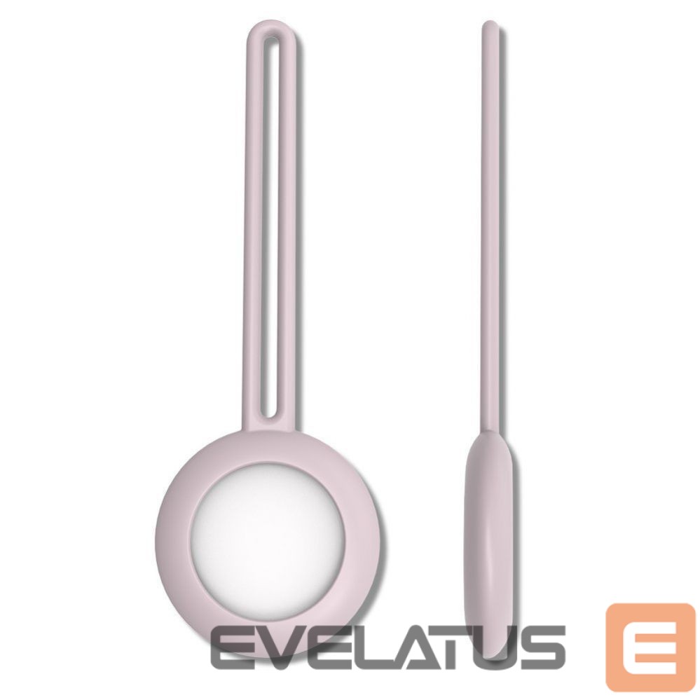 Аксессуар для умной метки iLike AirTag Silicone Keychain Loop Case Pink