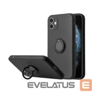 Чехол на заднюю панель iLike Xiaomi SILICONE RING DO XIAOMI REDMI 9C / 10A Black