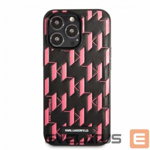 Чехол на заднюю панель Karl Lagerfeld Apple iPhone 13 Pro Monogram Plaque Case Black Pink
