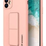 Чехол на заднюю панель iLike Samsung Galaxy A22 5G Kickstand Case Silicone Stand Cover Pink