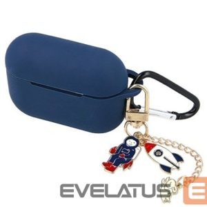 Чехол для наушников iLike Apple Case for Airpods 3 dark blue with pendant Blue