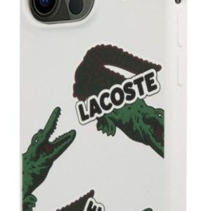 Чехол на заднюю панель Lacoste Apple iPhone 13 Pro Liquid Silicone Allover Pattern Case White