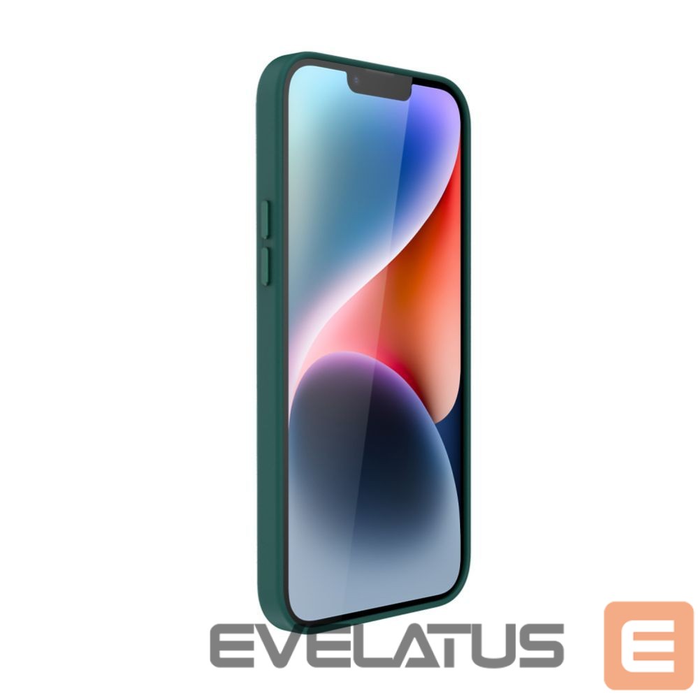 Чехол на заднюю панель Evelatus Apple iPhone 14 Plus Genuine Leather case with MagSafe Dark Green