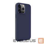 Чехол на заднюю панель Evelatus Apple iPhone 14 Pro Max Genuine Leather case with MagSafe Blue