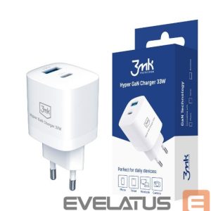 Адаптер 3MK  Hyper GaN Charger 33W White
