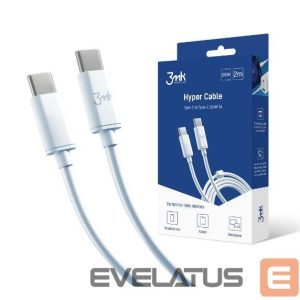 Кабель 3MK  Hyper Cable Type-C to Type-C 2m 100W White