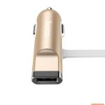 Авто зарядка Hoco Universal UCL01 Multifunction apple+micro usb Gold
