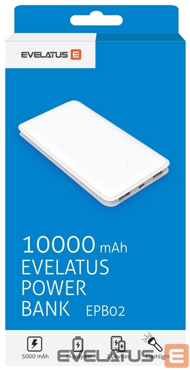 Внешний аккумулятор Evelatus Universal Power Bank EPB02 10000mAh White
