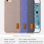 Чехол на заднюю панель Baseus Apple Grain Case For iPhone6 Plus/iPhone6S Plus WIAPIPH6SP-BW03 Sea Blue