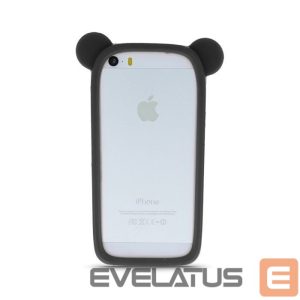 Чехол универсальная книжка GreenGo Universal bumper L (10cm) Ears Black