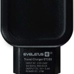 Адаптер Evelatus Universal Evelatus Travel Charger Two USB 3.4A ETC03 Black