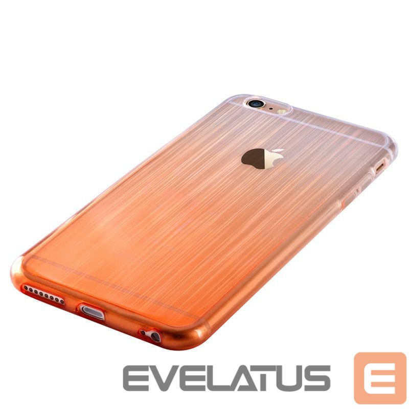 Чехол на заднюю панель Devia Apple iPhone 6/6s Plus Azure soft case Orange