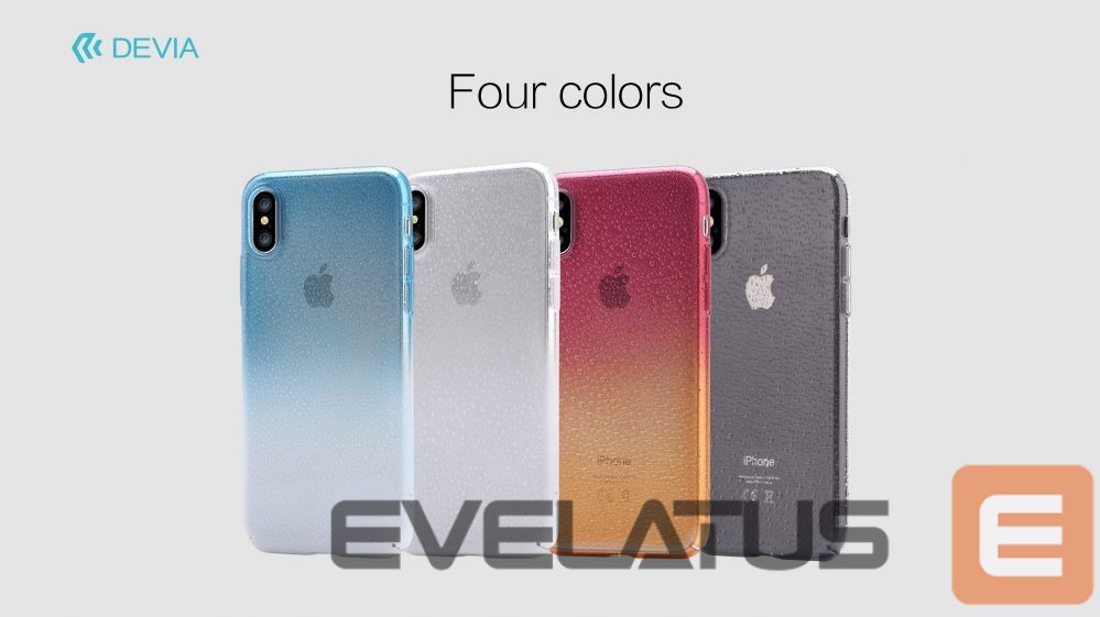 Чехол на заднюю панель Devia Apple iPhone X Amber case Blue