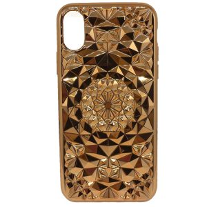 Чехол на заднюю панель GreenGo Apple iPhone X 3D Case Gold