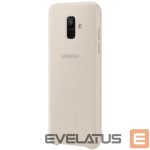 Чехол на заднюю панель Samsung  A6 Plus 2018 A605 Dual Layer Cover EF-PA605CFE Gold