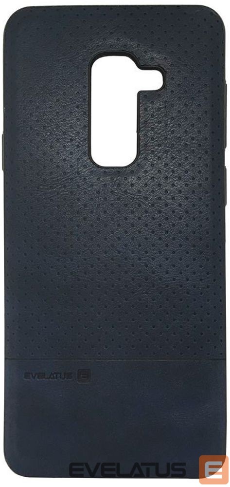 Чехол на заднюю панель Evelatus Samsung Galaxy A6 Plus 2018 TPU case 1 with metal plate (possible to use with magnet car holder) Blue