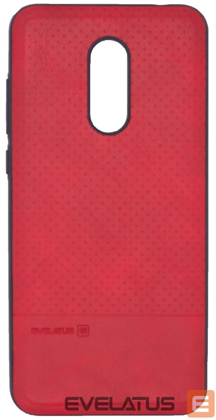 Чехол на заднюю панель Evelatus Xiaomi Redmi 5 Plus TPU case 1 with metal plate (possible to use with magnet car holder) Red