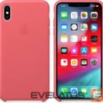 Чехол на заднюю панель Apple  iPhone XS Max Leather Case MTEX2ZM/A Peony Pink