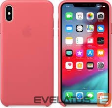 Чехол на заднюю панель Apple  iPhone XS Max Leather Case MTEX2ZM/A Peony Pink
