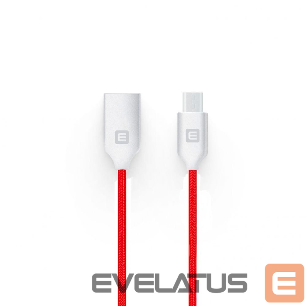 Кабель Evelatus - MicroUSB cable EDC04 Red