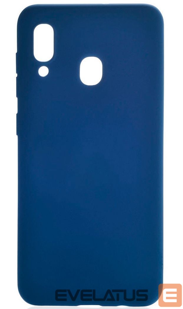 Чехол на заднюю панель Evelatus Samsung A20 Silicon Case Dark Blue