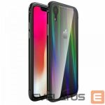 Чехол на заднюю панель Luphie Apple iPhone XR Aurora Condom Aluminium Frame + TPU Case Black Clear