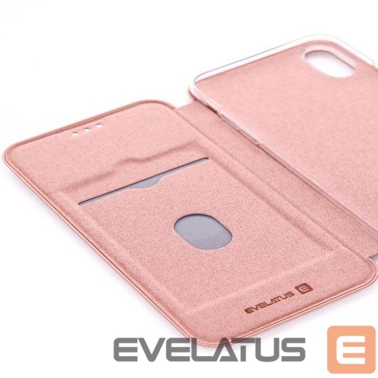Чехол книжка Evelatus Apple iPhone X/Xs Book Case Rose Gold