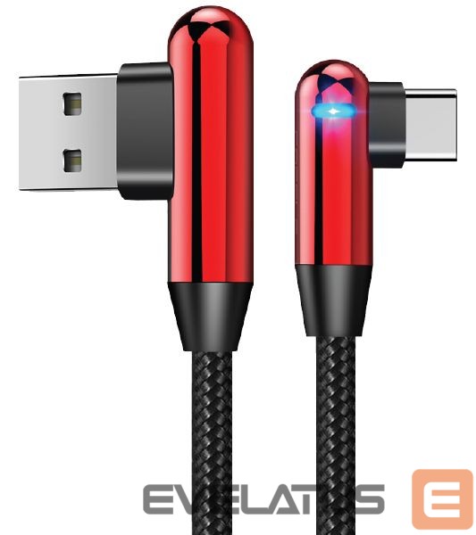 Кабель Evelatus - Type-C Data Cable TPC05 L-Shape Red