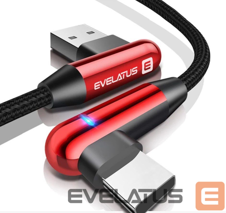 Кабель Evelatus - Type-C Data Cable TPC05 L-Shape Red