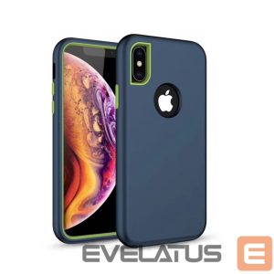 Чехол на заднюю панель iLike Samsung Galaxy A70 Defender Solid 3in1 case Navy Blue
