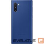 Чехол на заднюю панель Samsung  Galaxy Note 10 Leather Cover Blue