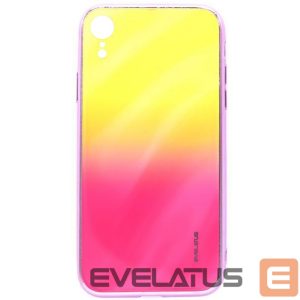 Чехол на заднюю панель Evelatus Apple iPhone XR Water Ripple Gradient Color Anti-Explosion Tempered Glass Case Gradient Yellow-Pink