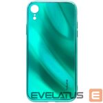 Чехол на заднюю панель Evelatus Apple iPhone XR Water Ripple Full Color Electroplating Tempered Glass Case Green