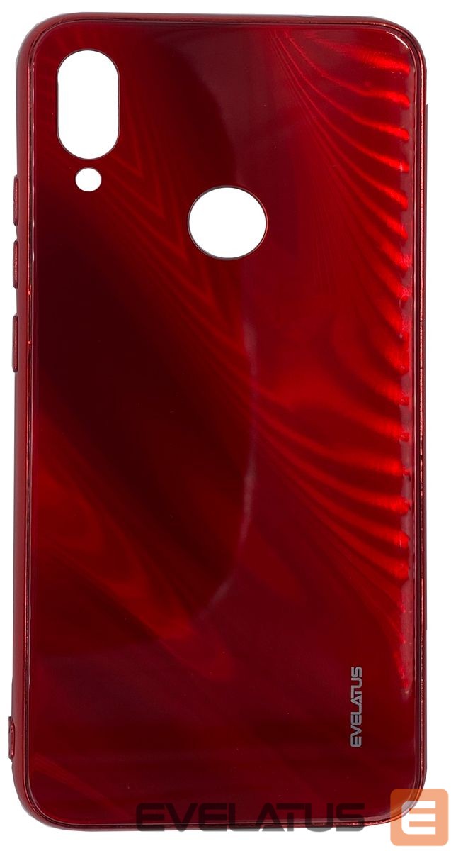 Чехол на заднюю панель Evelatus Xiaomi Note 7 Water Ripple Full Color Electroplating Tempered Glass Case Red