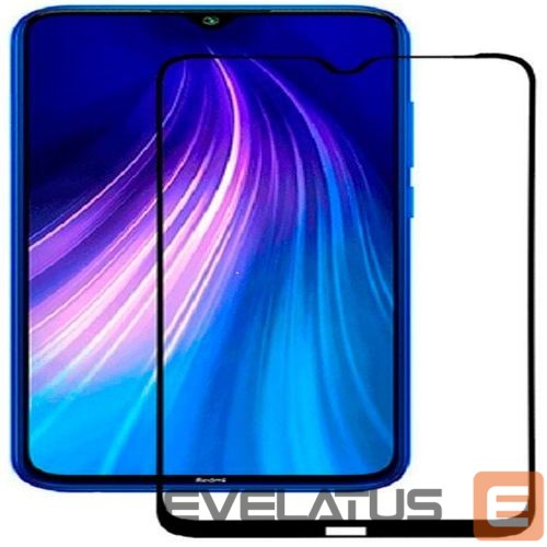 Защитное стекло Evelatus Xiaomi Xiaomi Redmi Note 8 / Redmi Note 8 2021 2.5D Full Cover Japan Glue Glass Anti-Static