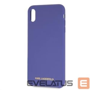 Чехол на заднюю панель Karl Lagerfeld Apple iPhone XS Max Gold Logo Silicone Case Violet