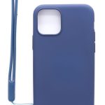 Чехол на заднюю панель Evelatus Apple iPhone 11 Pro Soft Touch Silicone Case with Strap Dark Blue