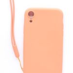 Чехол на заднюю панель Evelatus Apple iPhone XR Soft Touch Silicone Case with Strap Pink