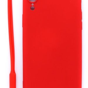 Чехол на заднюю панель Evelatus Apple iPhone XR Soft Touch Silicone Case with Strap Red