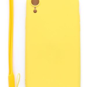Чехол на заднюю панель Evelatus Apple iPhone XR Soft Touch Silicone Case with Strap Yellow