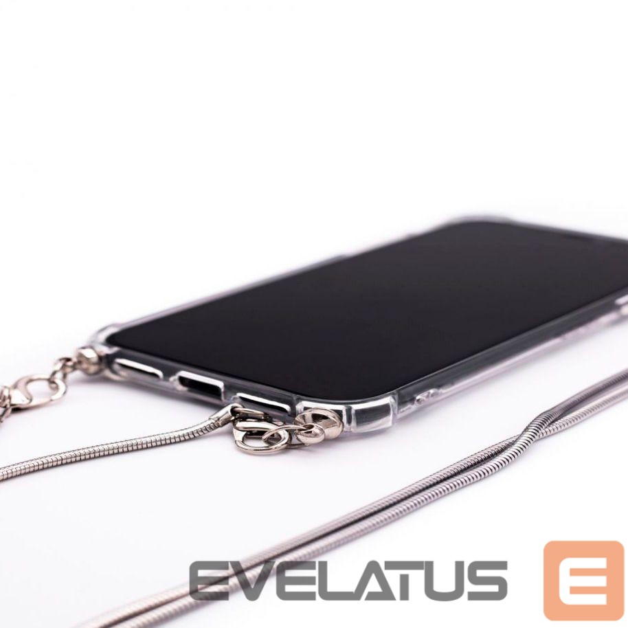 Чехол на заднюю панель Evelatus Apple iPhone 6/6S Silicone Transparent with Necklace TPU Strap Space Gray
