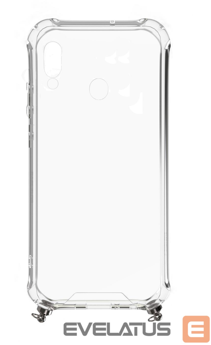 Чехол на заднюю панель Evelatus Xiaomi Note 7 Silicone Transparent with Necklace TPU Strap Gold