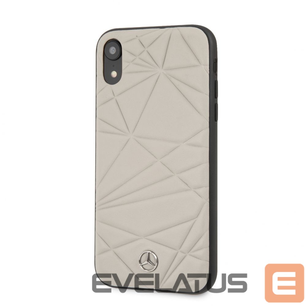 Чехол на заднюю панель Mercedes-Benz Apple iPhone XR Twister Genuine Leather Hard Case Grey