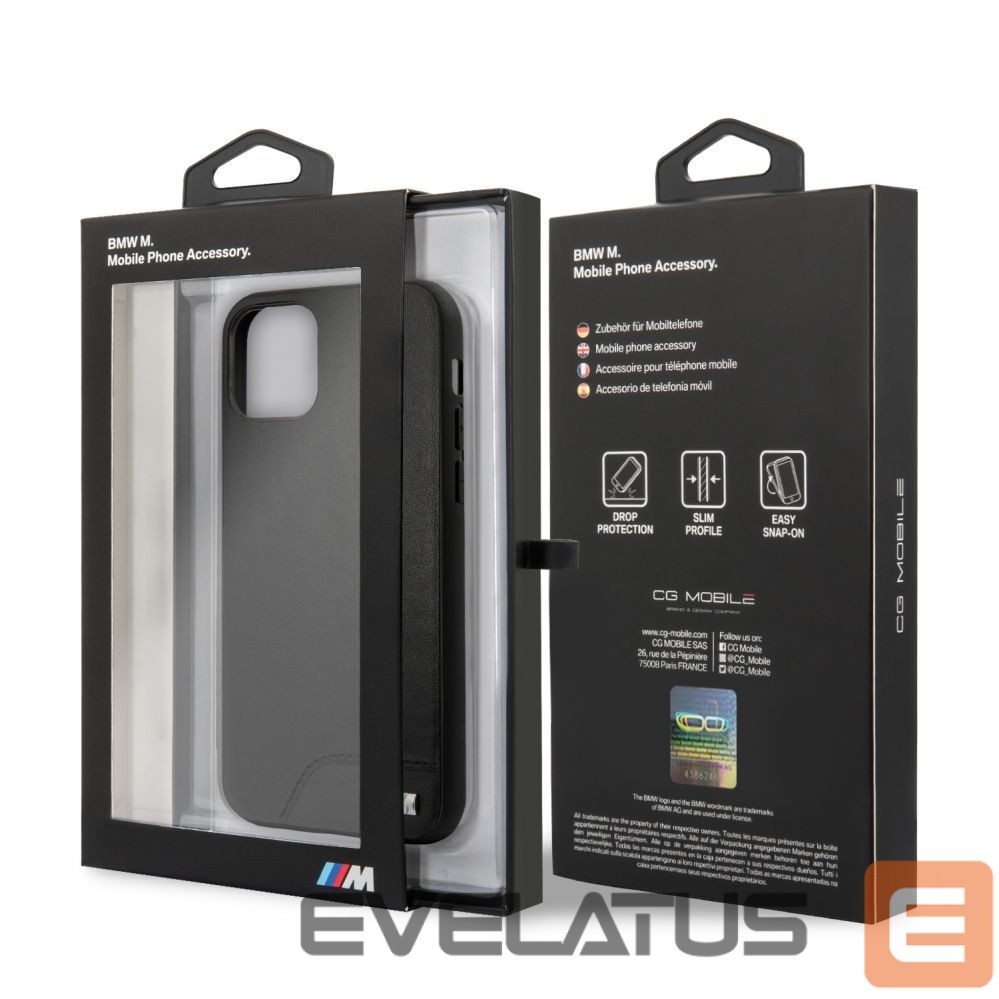 Чехол на заднюю панель BMW Apple iPhone 11 Pro Hardcase Smooth PU Leather Black