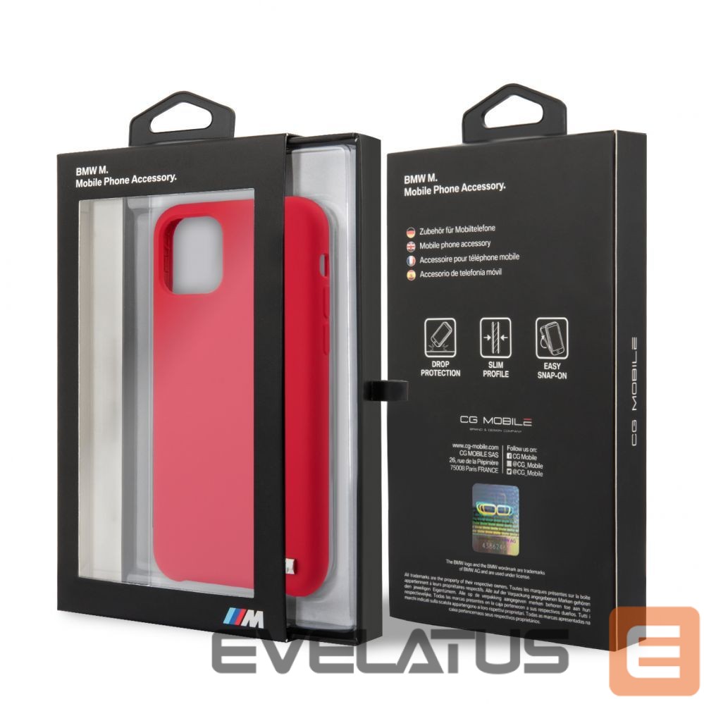 Чехол на заднюю панель BMW Apple iPhone 11 Pro Hardcase Silicone Red