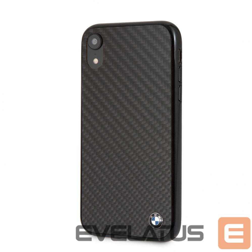 Чехол на заднюю панель BMW Apple iPhone XR Signature Hard Case Real Carbon Black