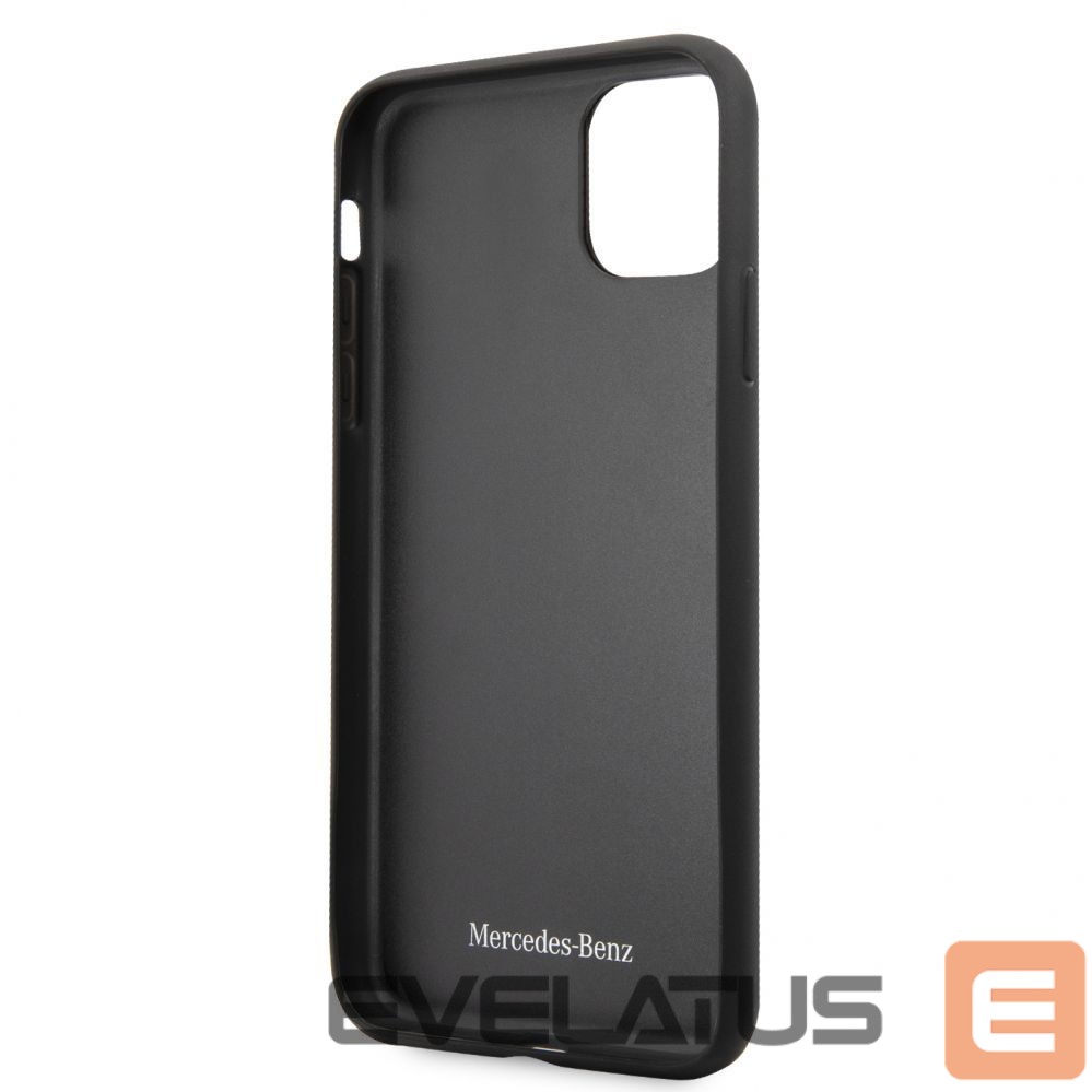 Чехол на заднюю панель Mercedes-Benz Apple iPhone 11 Pro Max Leather Hardcase Perforation Black