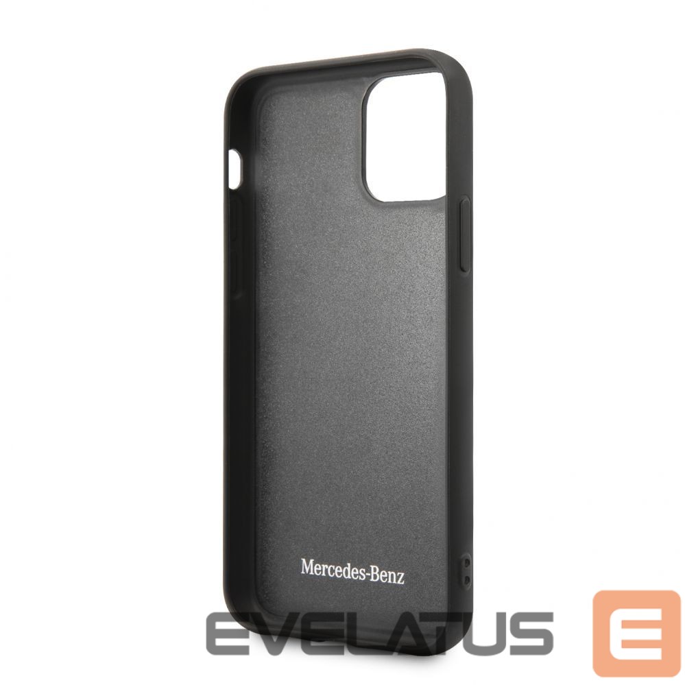 Чехол на заднюю панель Mercedes-Benz Apple iPhone 11 Pro Hard Case Leather Carbon Fiber Black