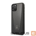 Чехол на заднюю панель Mercedes-Benz Apple iPhone 11 Pro Hard Case Leather Carbon Fiber Black