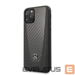 Чехол на заднюю панель Mercedes-Benz Apple iPhone 11 Pro Hard Case Leather Carbon Fiber Black